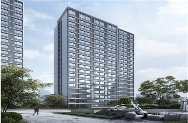 杭州市首座近零能耗住宅建筑临安z6com·尊龙凯时宸锦学府主体结顶